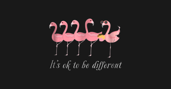 It's okay to be different 