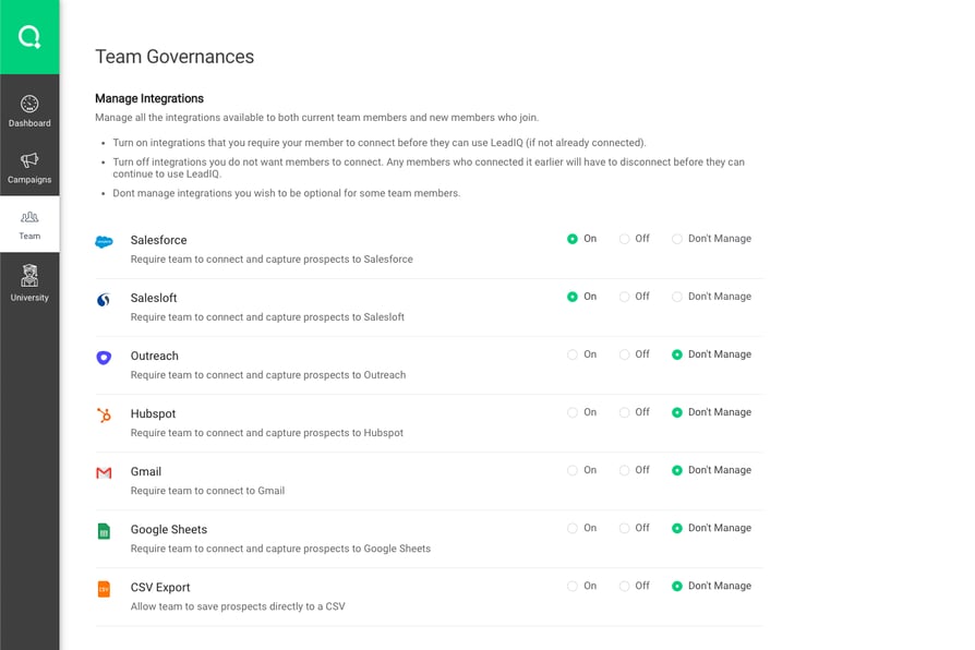 Tools to merge with LeadIQ