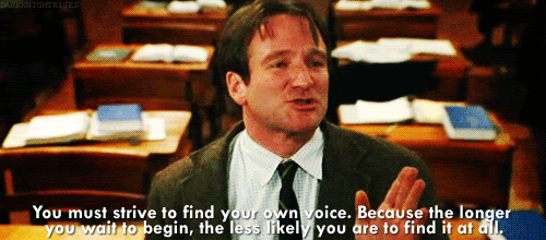 find your own voice