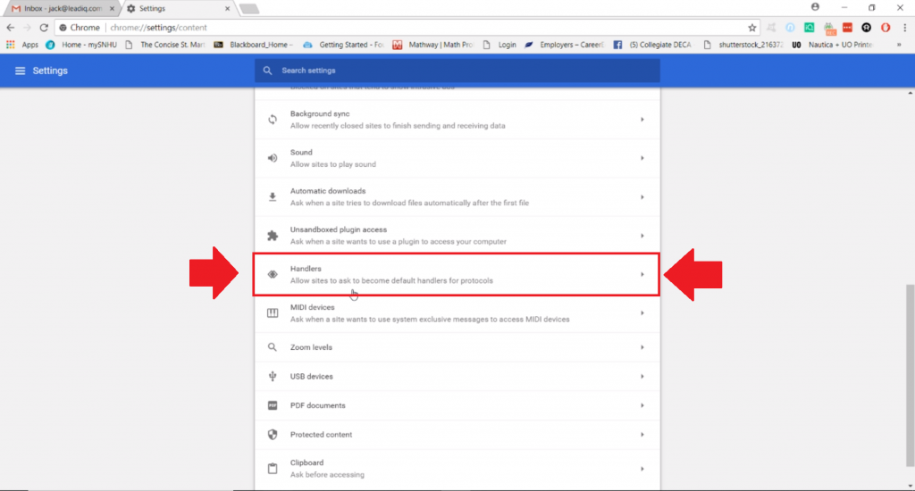 gmail-handler-settings