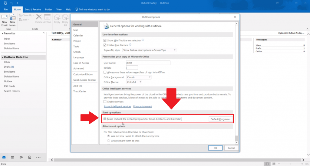 How To Set Outlook As Your Default Inbox